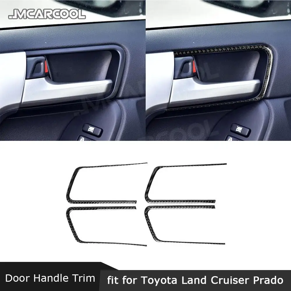 

Наклейки на крышку автомобильной двери из углеродного волокна для Toyota Land Cruiser Prado 2010-2018, автомобильные аксессуары
