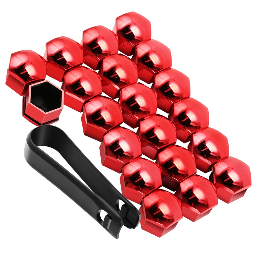 17mm Car Wheel Nut Caps Protection Covers for Volvo V70 XC40 XC60 90 S60 V60 V40 | Nuts & Bolts