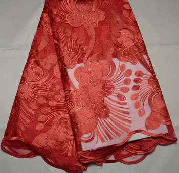 Африканская кружевная ткань 2022 высококачественное кружево с камнями 5 ярдов