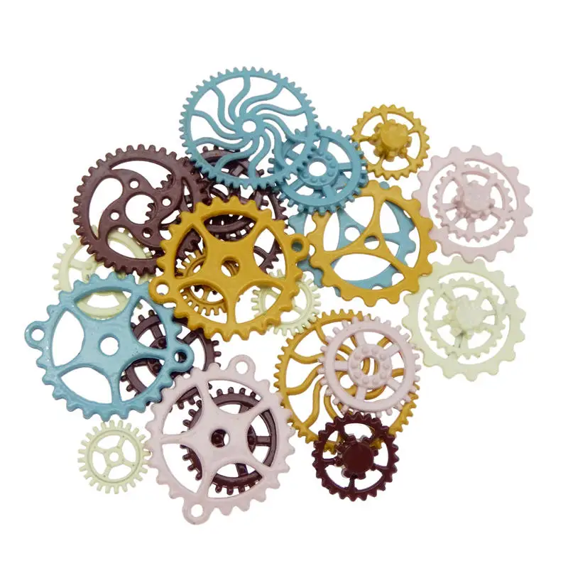 Подвески женские из сплава в стиле стимпанк разноцветные 10-30 мм 20 шт. | Украшения и