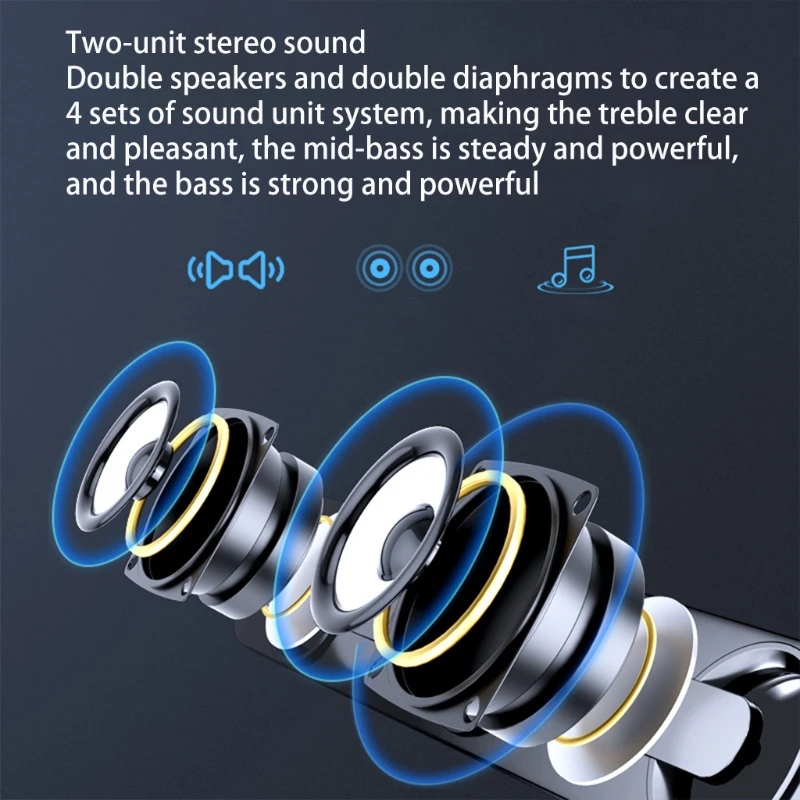 Сада V-111 компьютер Динамик USB Проводная мощный бар стерео динамик сабвуфера бас