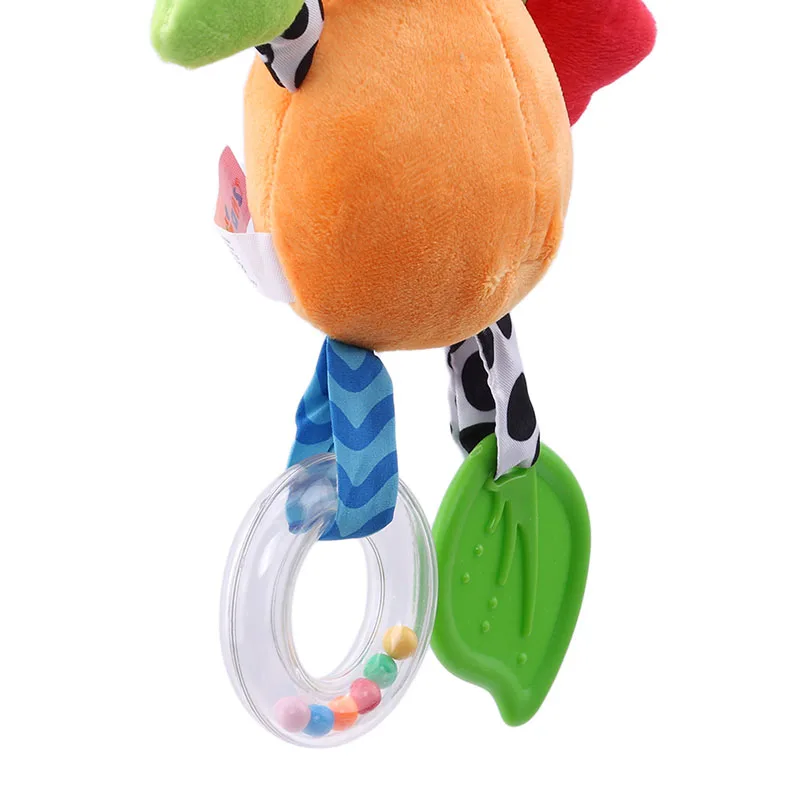 

Creative Stuffed Plush Animal Strollers For Dolls Rattles Toy Soft Bed Hanging Plush Rattle Toys For Baby