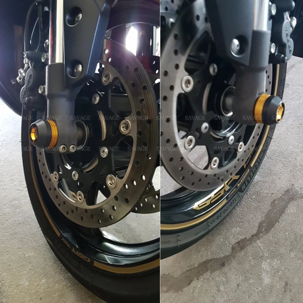 Передний мост вилка крушение слайдер Для SUZUKI GSR750 GSX-S 750/1000/F GSXS1000 GSXS750 Аксессуары