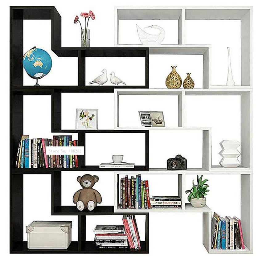 Шкаф-витрина разноцветный для гостиной винный шкаф Современная книжная стойка