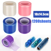 1 roll 1200pcs disposable tattoo barrier film dental protect tape tattoo clear wrap cover preservative film tattoo 10x14 5cm