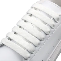 gradient color shoelaces rainbow shoelace mcq classic casual white shoes flat laces unisex precision weaving 100cm 6 colors