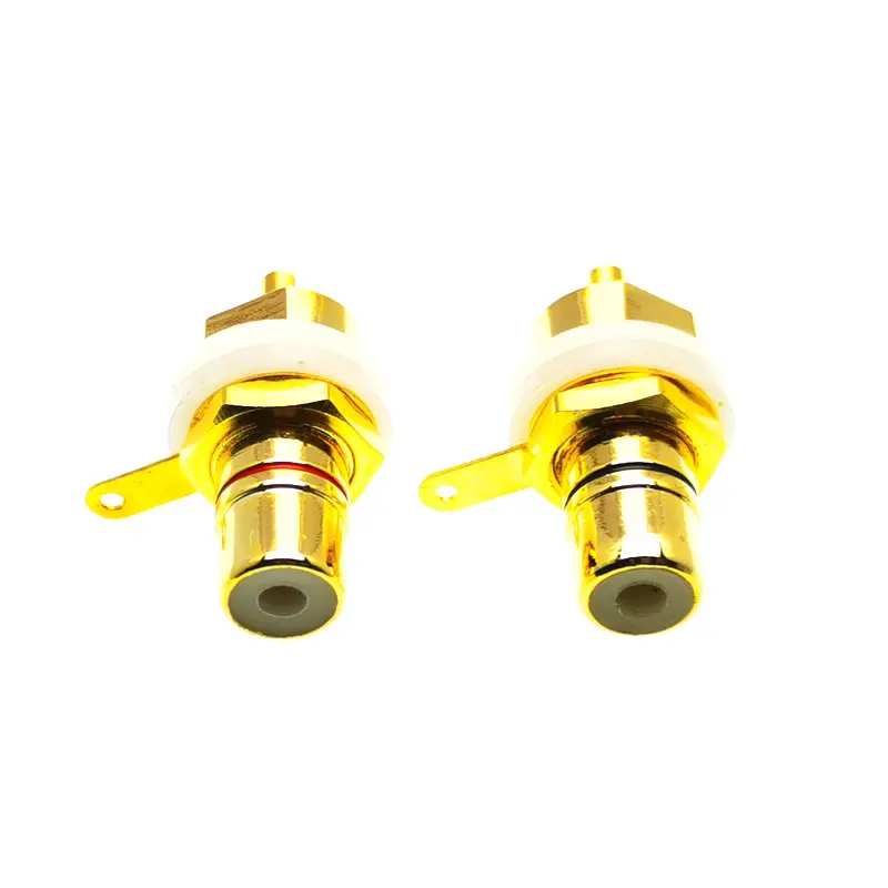 4 шт. высококачественный гнездовой разъем шасси RCA позолоченный штекер усилитель