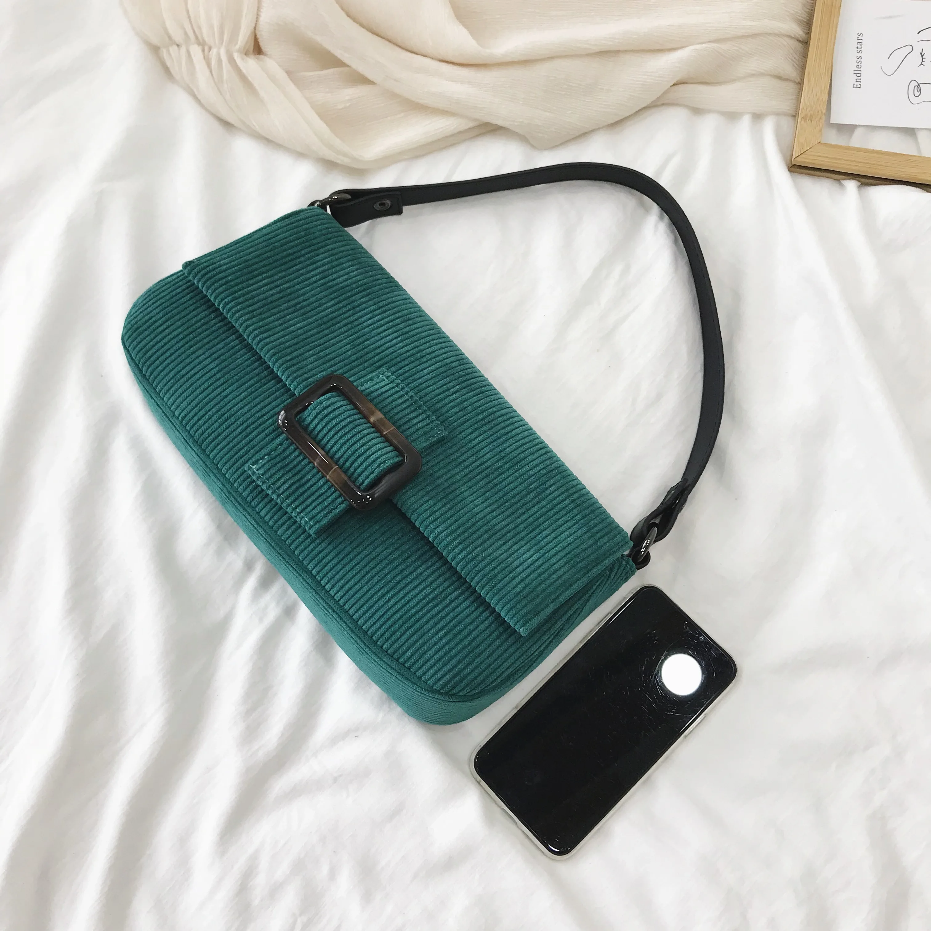 Сумки для женщин 2019 осень и зима новая мода дикое качество вельвет сумка