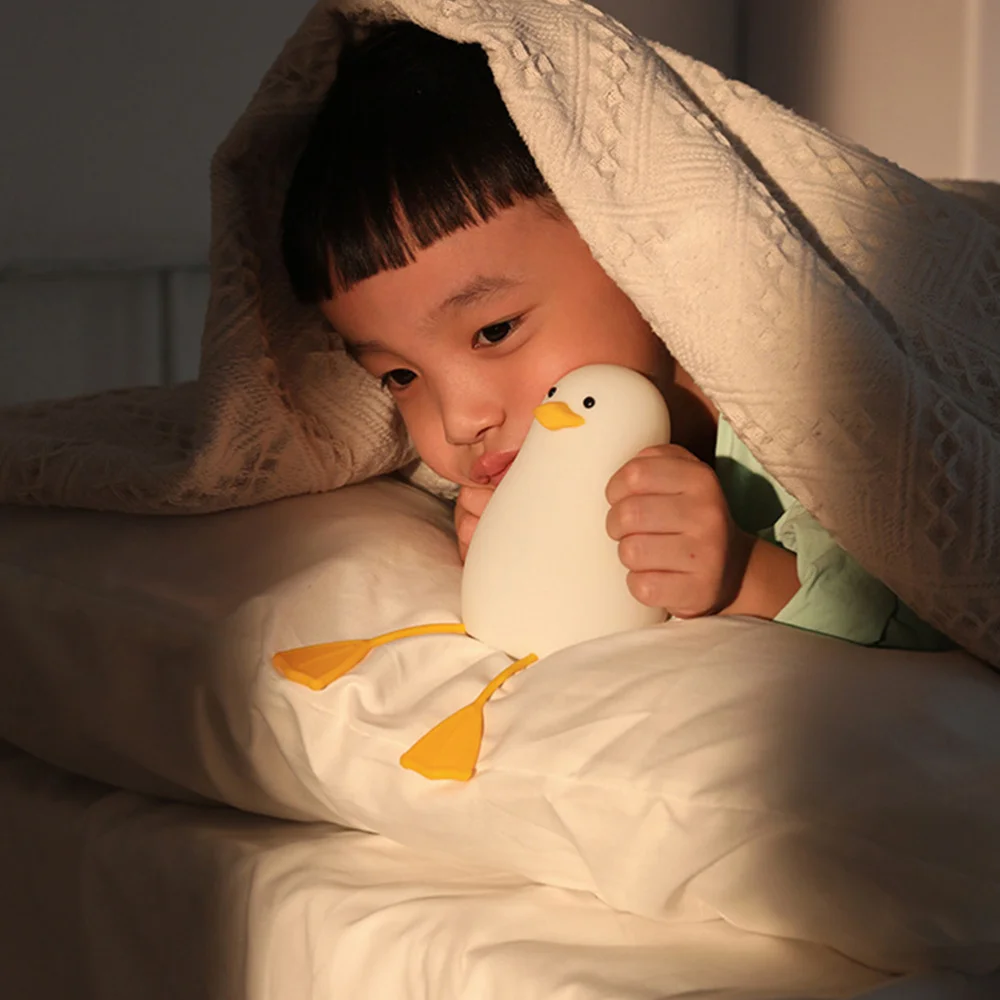 

Silicone Night Light Cartoon Night Lamp Bedside Pat Light for Home Decor