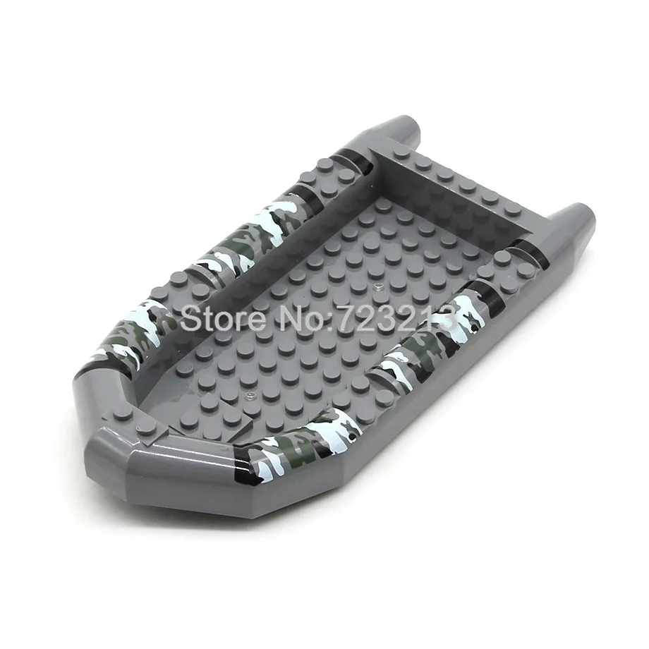 

Single 17cm Military Camo Boat Navy Suitable for SWAT Figure Set Parts MOC Brick Accessories Model Building Blocks Toys