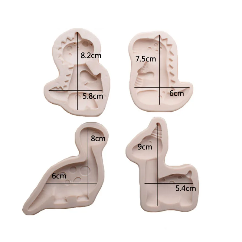 FUNBAKY мультфильм Динозавр помадка Плесень DIY детей день рождения вечерние Dacoration