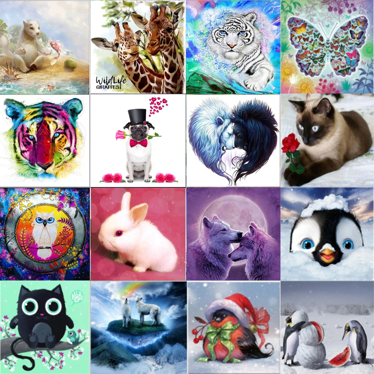 

5D алмазная живопись, серия милых животных, алмазная вышивка, Алмазная мозаика, рисунок, вышивка крестиком, домашняя рукоделие