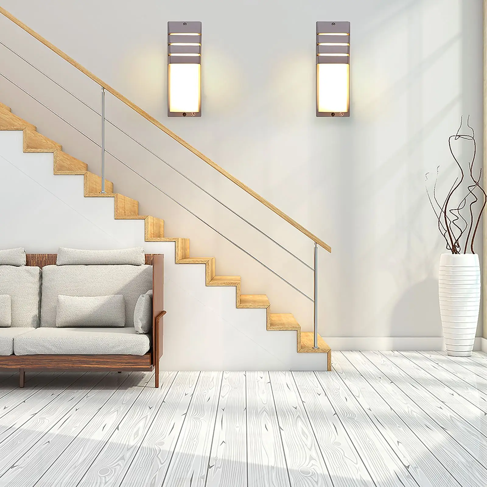 

LED Wall-Mounted Sconce Porch Lamp Waterproof COB Stair Light Modern Minimalist Energy Saving Lighting Decor Patio 85-265V 8W