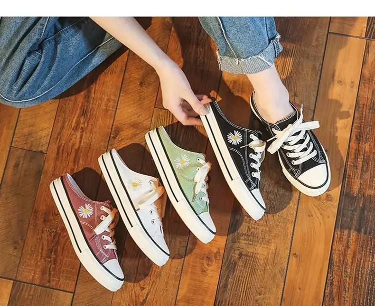 

Dragged Canvas Shoes Children Students Korean Spring College Wind Shoes Summer