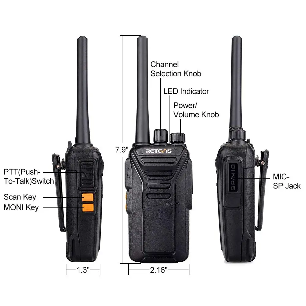 4 шт. портативная рация Retevis RT27 PMR Radio PMR446/FRS 0 5 Вт/2 Вт|Рации| |