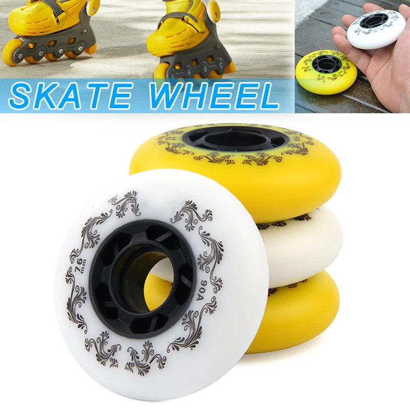 

4 Pcs Inline Skates Wheels 90A Hardness Sliding Roller Durable Slide Skating YS-BUY