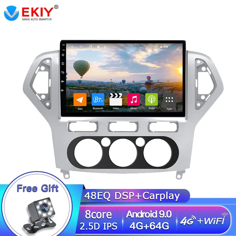 EKIY 9 &quotIPS DSP 4G + 64G для Ford Mondeo 4 2006 2010 автомобильный DVD плеер GPS Navi Мультимедиа Android 0 LTE