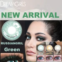 dreamgirls russian girl series blue brown gray colored soft contact lenses eye beauty pupil beauty eyes cosmetics party 1 pair
