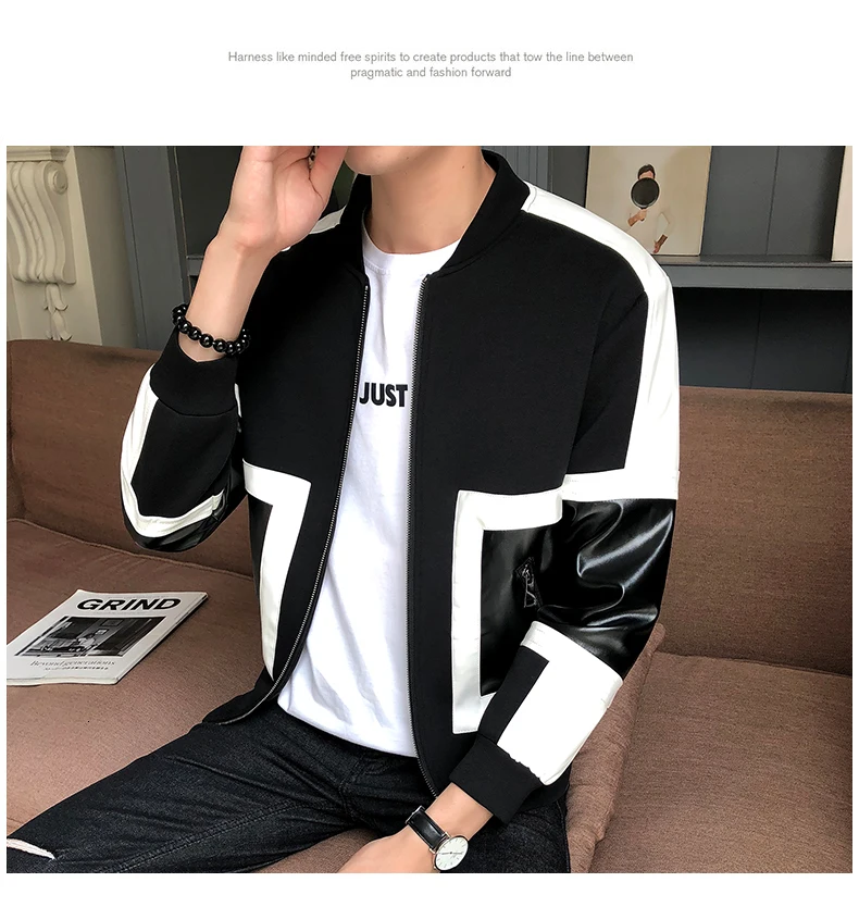 Мужская кожаная куртка Jaqueta De Couro Masculina, мужские кожаные куртки, мотоциклетные кожаные куртки для мужчин