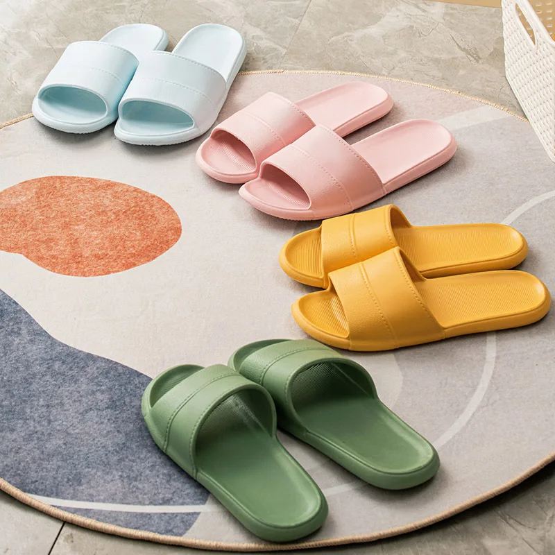 

Women Slippers Couples Summer Indoor Home Slippers Floor Soft Korean Ins Slippers Women Non-slip Bathroom Home Slippers