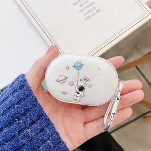 cute astronaut protective earphone case for xiaomi redmi airdots 3 bluetooth headphones box airdots3 tws earbuds cover with hook free global shipping