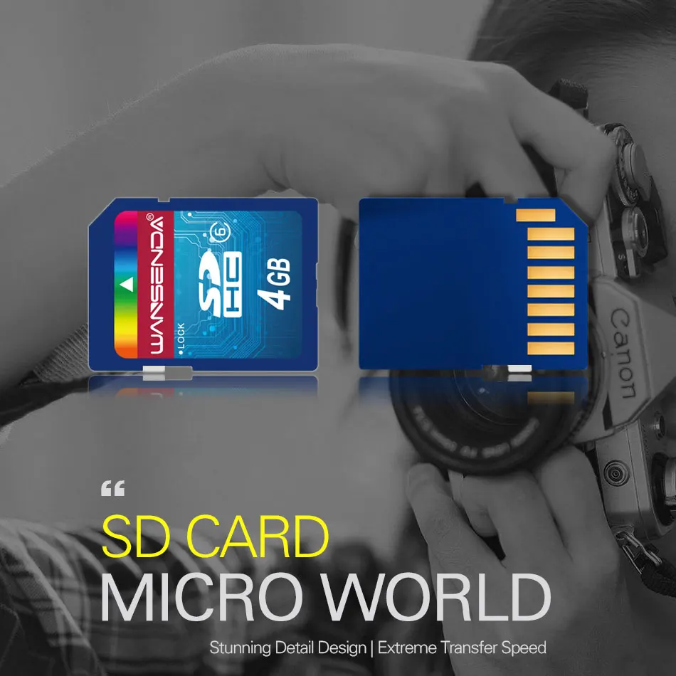 100% Real Capacity WANSENDA SD Card 32GB 64GB Memory Card 16GB 8GB 4GB SDHC SDXC Flash Memory Card for Camera images - 6
