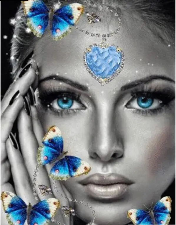 5d Красота Алмазная мозаика Краски ing бабочки женская обувь с искусственными