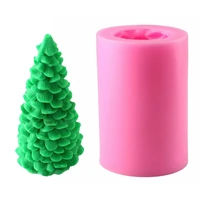 3d christmas tree silicone molds diy candle soap christmas gift making cake decorating baking tool for party festival decoration