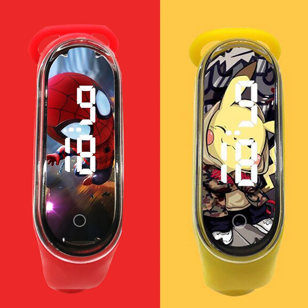 2020 новый браслет электронные детские часы с героями мультфильмов спортивные