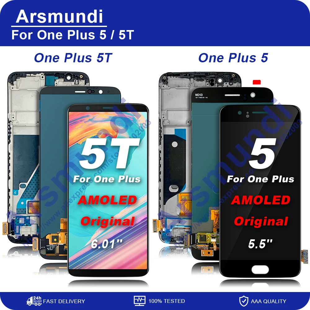Оригинальный ЖК-дисплей AMOLED для OnePlus 5 5T фотоэкран Замена ЖК-экрана | Мобильные