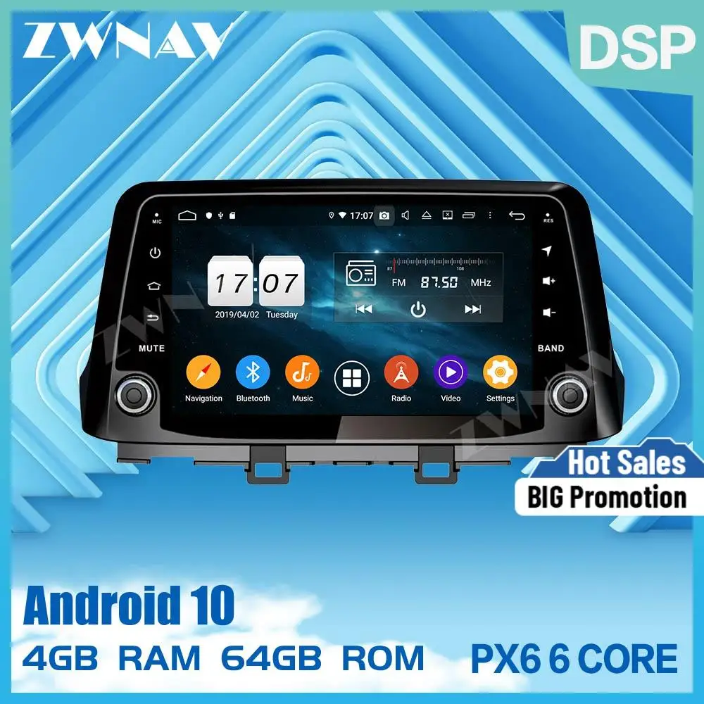 

2 din touch screen Android 10.0 Car Multimedia player For Hyundai KONA 2017 2018 car video radio audio stereo GPS navi head unit