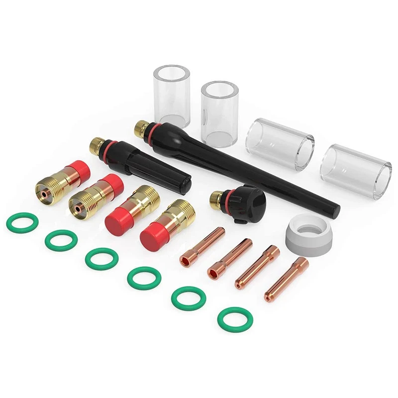 

TIG Welding Torch Stubby Gas Lens 10 Pyrex Glass Cup Kit for WP-17/18/26