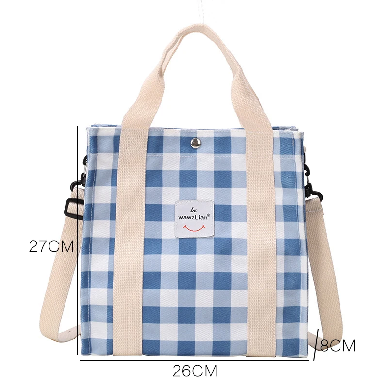 Youda оригинальная модная клетчатая тканевая женская сумка на плечо Большая