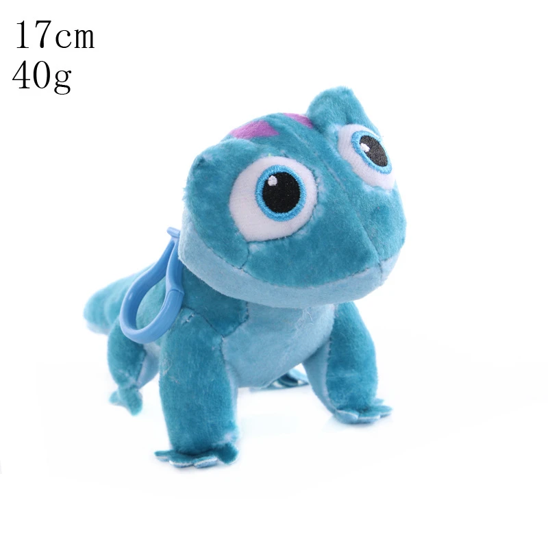 Disney Frozen 17-27CM Bruni Elsa Olaf Plush Toys Chameleon Anime Cartoon Figure Kawaii Keychain Pendant Children's Toy Birthday | Игрушки