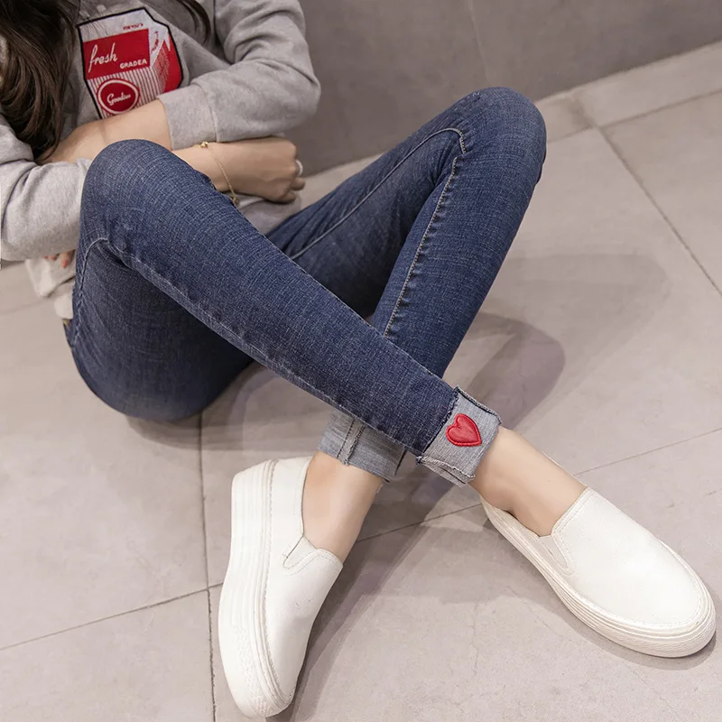 

Узкие брюки, джинсы для беременных, штаны для беременных, Одежда для беременных, эластичные брюки-карандаш для живота, джинсы для кормления, ...