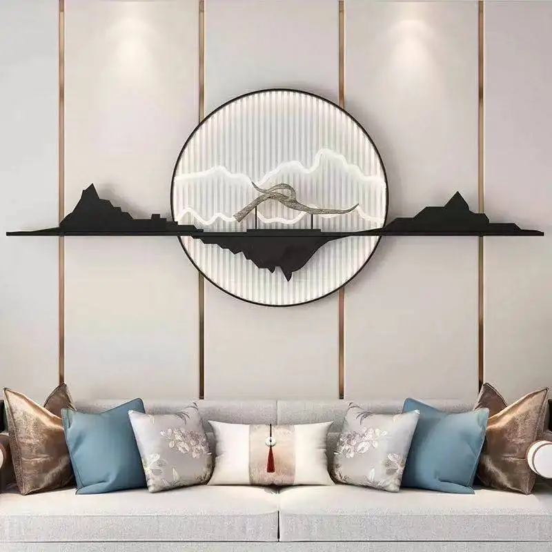 

Wall Decoration Iron Art Living Room Porch Wall Hanging Restaurant Wall Decoration Hotel Lobby Metal Wall Decoration