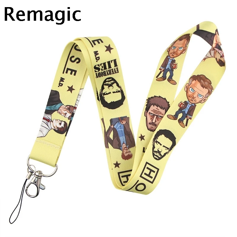 

House M.D Lanyards Cool Neck Strap webbings ribbons Phone Keys ID Card Holder Lanyard For Keys DIY Hang Ropes