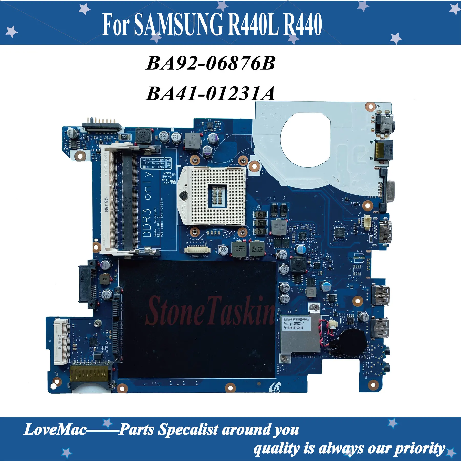   BA92-06876B     SAMSUNG R440L R440   BA41-01231A DDR3 PGA-989  100% 
