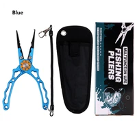 fishing pliers stainless steel multifunctional clamp scissor braid line lure cutter hook remover fishing tong with lanyards rope
