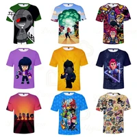 shooting game primo 3d t shirt boys girls browlers star cartoon tops teen clothes spike wanted 6 to 19 years kids leon shirts