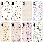 Пастель терраццо для Apple iPhone X XR XS 11 12Pro MAX 4S 5S 5C SE 2020 6S 7 8 Plus ipod 5 6 Аксессуары для телефона Чехлы