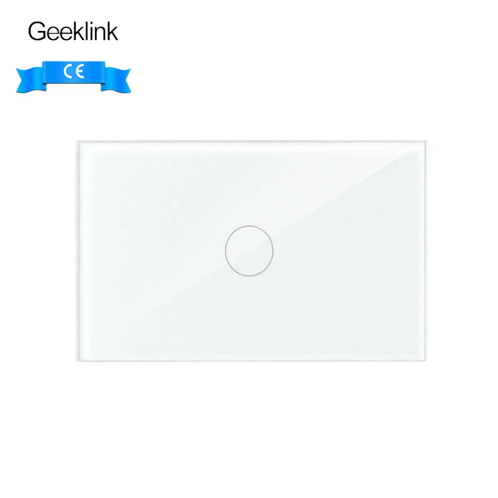 1 key US switch Geeklink Смарт π WiFi+ ИК умный дом приложение дистанционное управление для Alexa Google Home IFTTT Siri Voice с адаптером UK AU US EU - Цвет: 1 key US switch