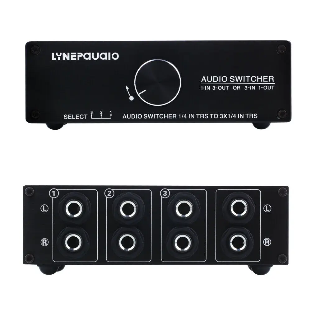 Douk аудио мини 1/3-IN 3/1-OUT аудио коммутатор Пассивный предусилитель HiFi стерео динамик распределитель селектор