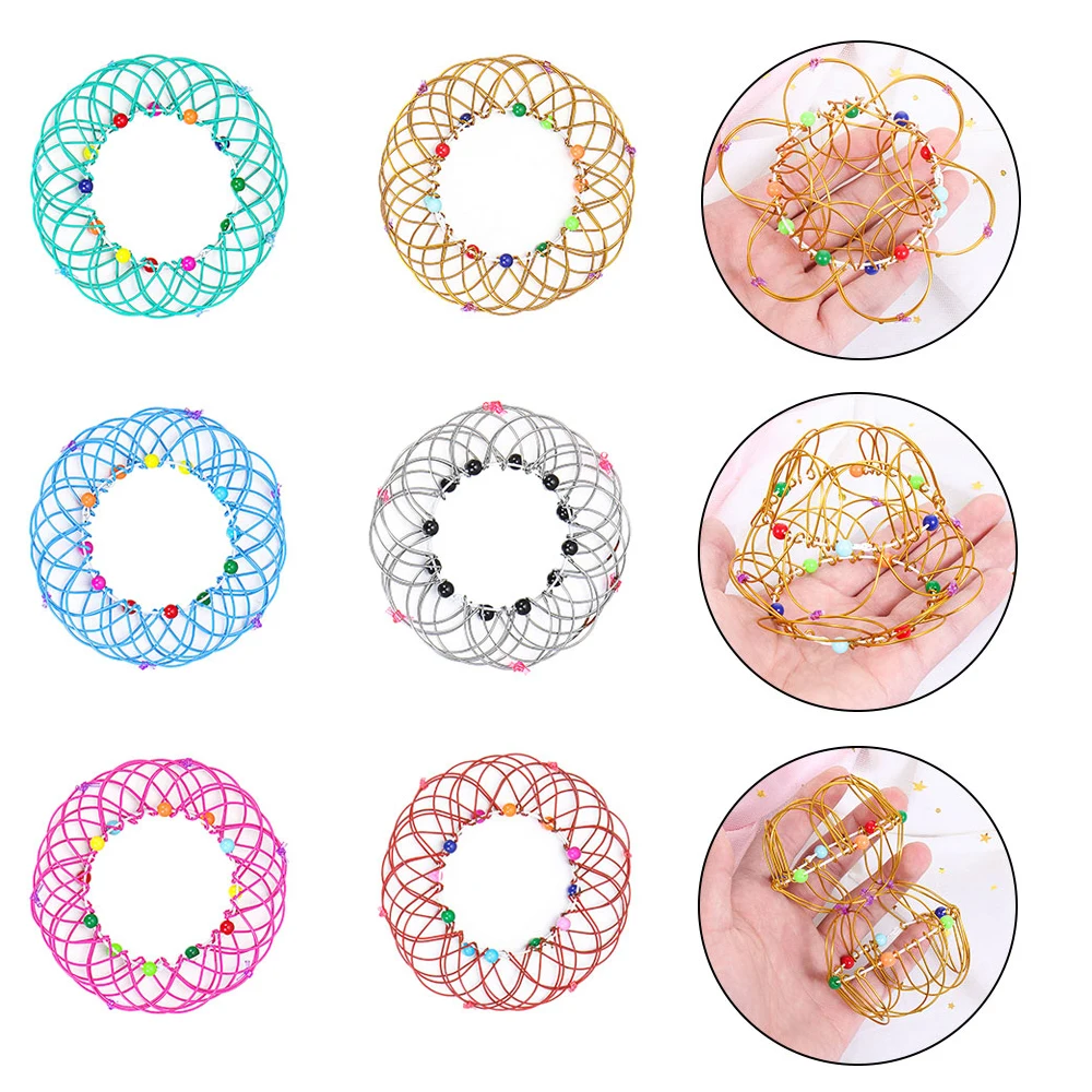 1 шт. Волшебная Мандала Цветочная корзина игрушка поток кольцо Спиннер фиджет