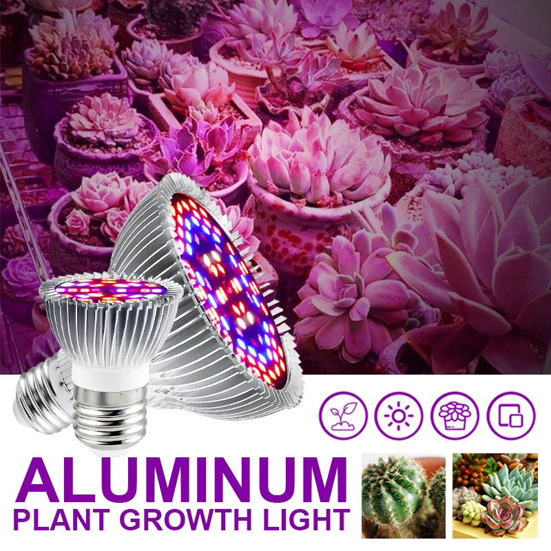 

40/78/120/150 hyd. LED plant growth light E27 full spectrum plant light suitable for indoor planting of flowers and seedlings