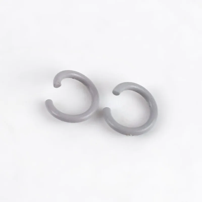 14Light gray Meetee 100 шт 1,2*8 мм конфетные цвета маленькое металлическое кольцо соединение открытие уплотнительное кольцо Пряжка DIY брелок сумка ювелирные аксессуары BD480 - Цвет: 14Light gray
