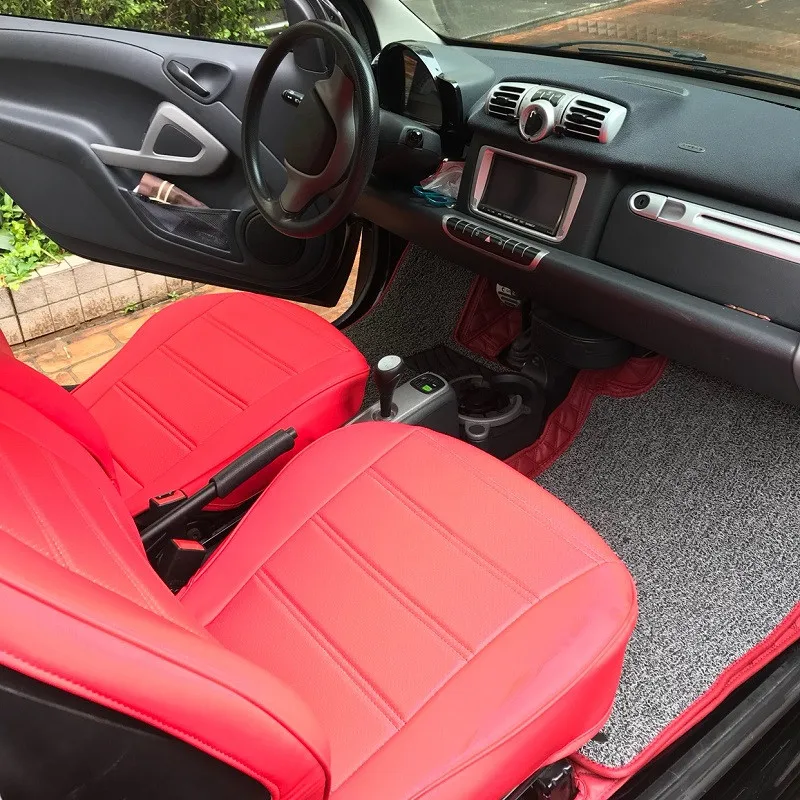 Four Seasons Pu Leather Car Seat Covers Surrounded for Smart fortwo 2009 2010 2011 2012 2013 2014 Interior Styling Accessories | Автомобили