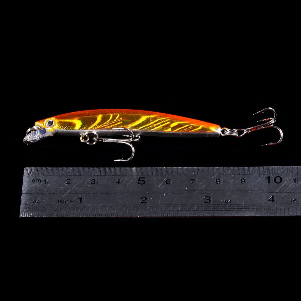 HENGJIA 5pcs/lot Hard Plastic Minnow Fishing Lure 8cm 5g Crankbait Swimbait Bass Pike Tackle 5 colors | Спорт и развлечения