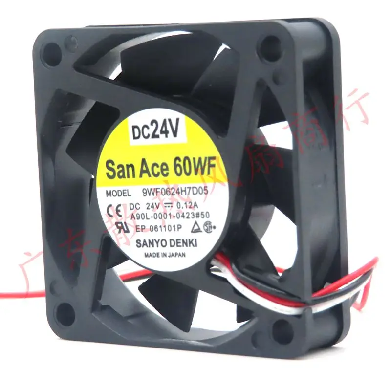 Новый оригинальный A90L-0001-0423#50 9WF0624H7D05 0.12A DC24V 6015 6 см Вентилятор системы охлаждения