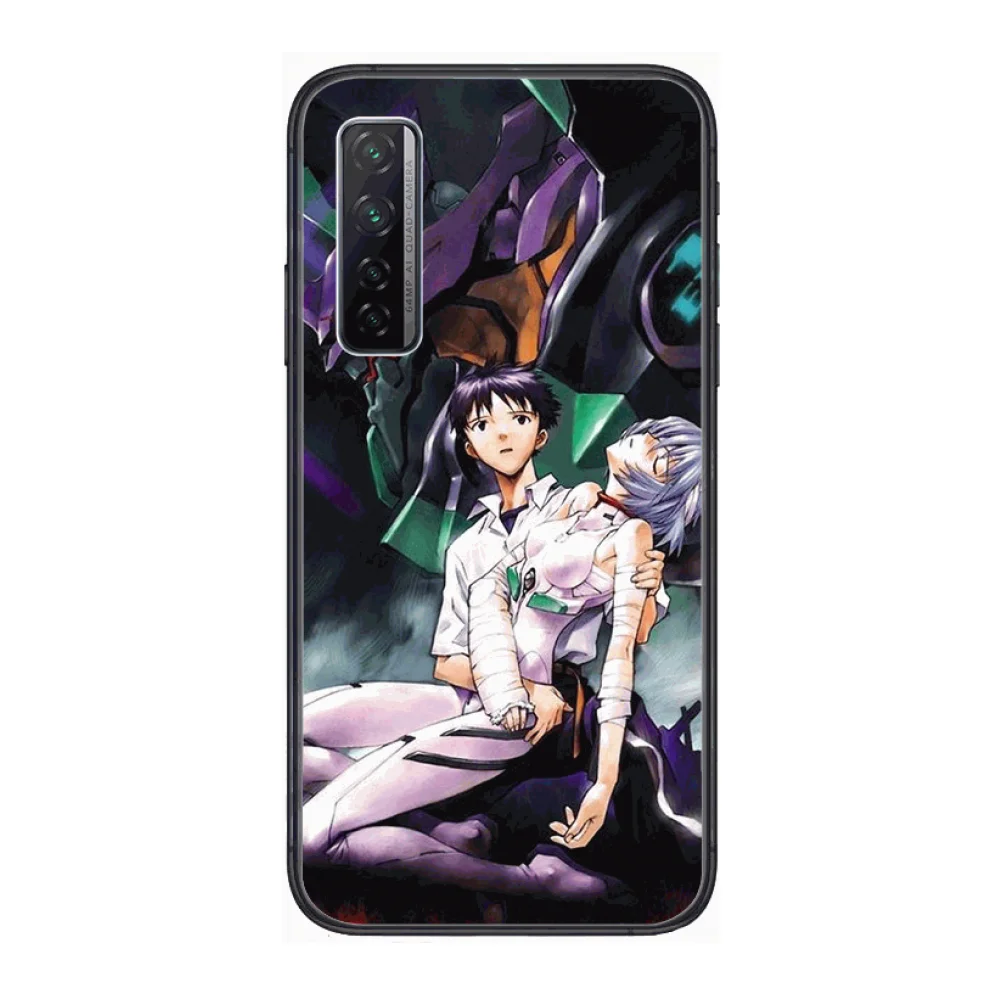 

Genesis Evangelion Anime Style Phone Case For Huawei Nova p10 lite 7 6 5 4 3 Pro i p Smart ZBlack Etui 3D Coque Painting Hoesje